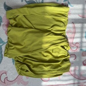 SHEIN Lime Green Textured Skirt